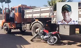 Mototaxista morre atropelado em acidente com carreta na Presidente Vargas.