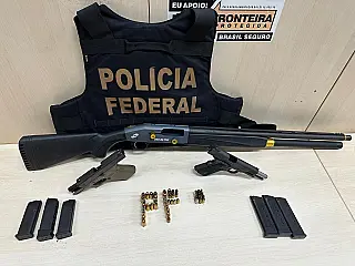 PF investiga fraude em registro de CAC e apreende arsenal durante operação