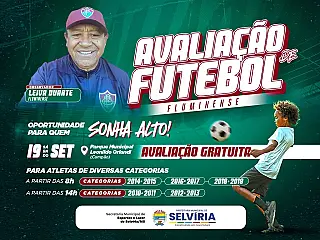 Selvíria recebe avaliação gratuita do Fluminense neste sábado