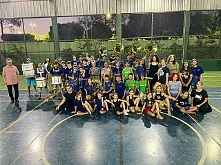 Banda Marcial de Aparecida do Taboado intensifica ensaios para desfile de aniversário