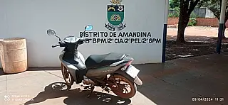 O 8°Batalhão de Polícia Militar,  recuperou veículo produto de furto em Amandina