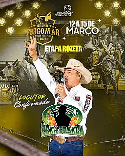 Arena Frigomar Rodeio Festival começa nesta quinta-feira (12)
