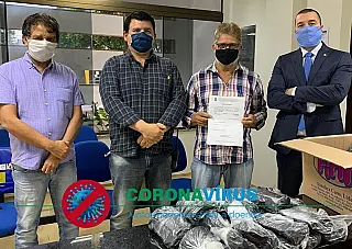 MPMS faz entrega de máscaras à Polícia Civil, Militar e aos Bombeiros de Ivinhema e Novo Horizonte d