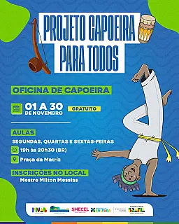 Aparecida do Taboado oferece oficinas culturais gratuitas de capoeira e catira