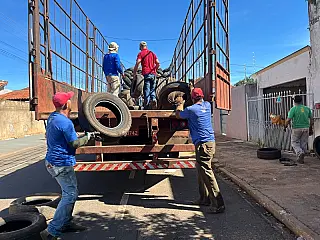Prefeitura de Aparecida do Taboado destina 24 toneladas de pneus à reciclagem