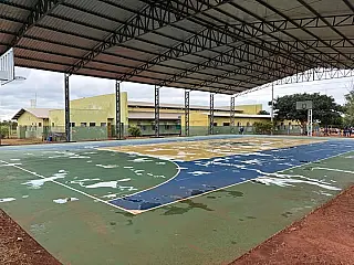 Escola José Dodô da Rocha ganha quadra coberta em Selvíria