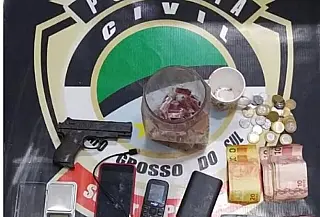 Trio é preso por furto e tráfico de drogas em Sidrolândia