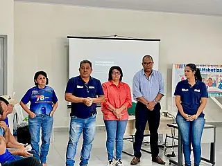 Motoristas e monitores do transporte escolar recebem treinamento sobre uso de EPIs em Aparecida do Taboado