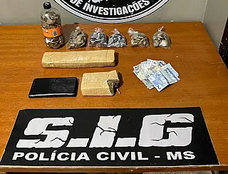 Homem procurado pela Justiça de São Paulo é preso por tráfico de drogas em Aparecida do Taboado