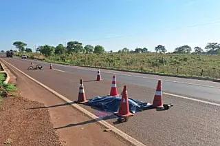Ciclista morre atropelado por motorista embriagado na BR-158 em Selvíria