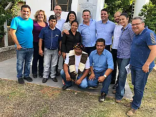André Nezzi participa de ato de entrega de obras na aldeia indígena