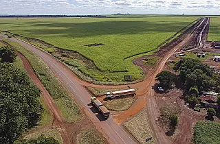 Pavimentação da MS-166 avançam