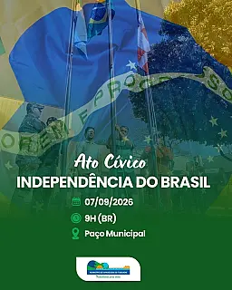 Ato Cívico celebra Independência em Aparecida do Taboado