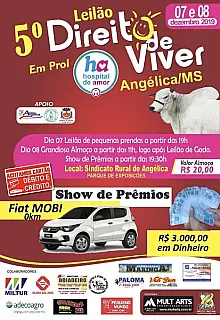 ANGÉLICA: Vem aí!!! 5º Leilão Direito de Viver em prol ao Hospital de Amor de Barretos