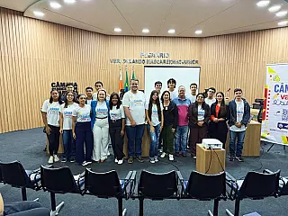 Jovens participam de vivência parlamentar em projeto da Câmara de Aparecida do Taboado