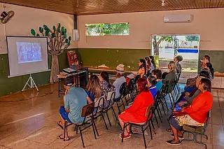 CRAS promove palestra sobre o Junho Violeta para idosos em Selvíria