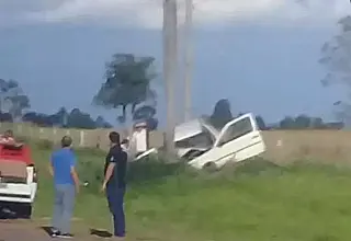 Mãe e bebê morrem após carro bater em coqueiro na MS-382