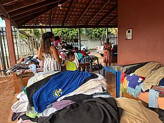 Bazar solidário arrecada fundos para Lar dos Idosos em Aparecida do Taboado