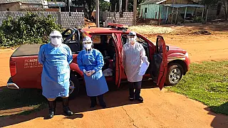 Corpo de Bombeiros Militar em Ivinhema apoia a equipe da Secretaria Municipal