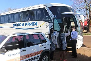 COVID-19: Barreira Sanitária é instalada na Rodoviária de Sidrolândia