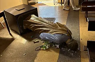 Homem que destruiu imagem histórica de São José é detido e liberado em Cassilândia