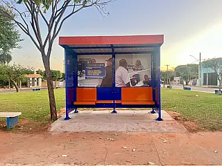 Aparecida do Taboado entrega 17 novos pontos de ônibus com acessibilidade