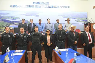 Polícia Militar de Ap. do Taboado recebe Moção de Congratulação da Câmara Municipal