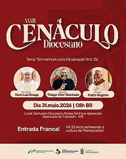 XXXIII Cenáculo Diocesano reuniu centenas de fiéis em Aparecida do Taboado
