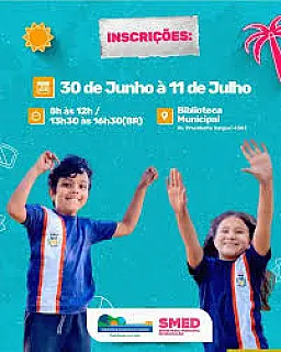 Prefeitura lança Colônia de Férias com atividades gratuitas para alunos do 4º e 5º ano