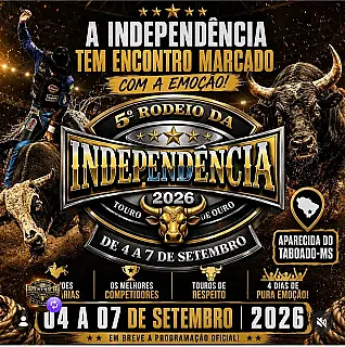 5º Rodeio da Independência já tem atrações confirmadas em Aparecida do Taboado