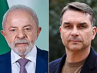 Lula e Flávio Bolsonaro empatam em provável segundo turno