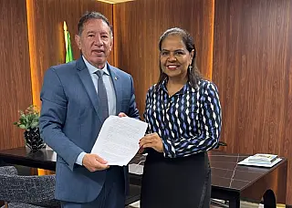 Gerson Claro recebe desembargadora Jaceguara Dantas