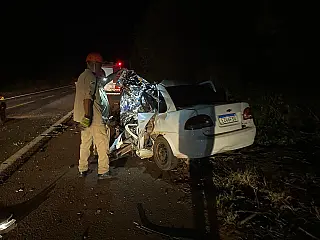 Colisão entre veículo e ônibus interestadual, em Três Lagoas, resultou na morte de  aparecidense.
