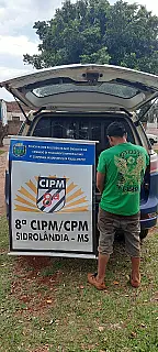 PM prendeu foragido da justiça no assentamento Santa Terezinha