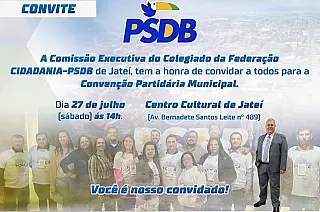 PSDB e Cidadania de Jateí realizam convenção municipal