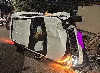 Briga termina em tiros, perseguição e tombamento de caminhonete em Santa Fé do Sul