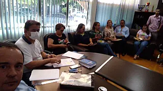 Prefeito Marcelo Ascoli usa máscara para se prevenir do coronavirus