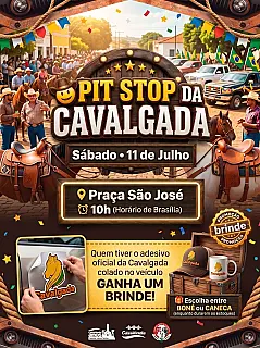 Pit Stop da Cavalgada reúne população e reforça convite para grande evento no dia 26 de julho