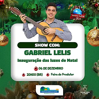 Natal na Feira traz shows e delícias gastronômicas em Aparecida do Taboado