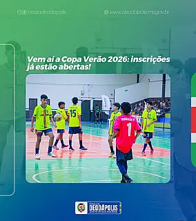 ESPORTE: VEM AÍ A COPA VERÃO 2026!