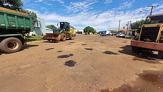 Após as chuvas, Caarapó retoma operação tapa-buraco e amplia recuperação das ruas