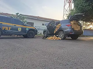 PRF apreende mais de uma tonelada de maconha e recupera veículo roubado