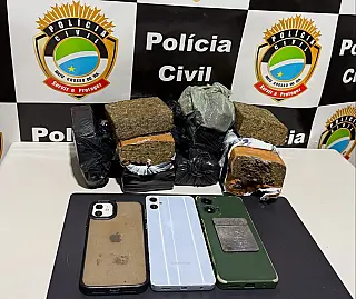 Casal é preso com quase 4 kg de maconha em hotel de Inocência