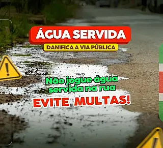 Prefeitura de Deodápolis alerta sobre riscos do descarte de água servida nas ruas