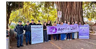 Polícia Militar e Escola promovem ação do "Agosto Lilás" em Paranaíba