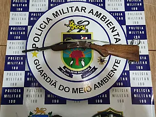 Batayporã - PMA surpreende caçador, apreende rifle e munições e evita caça ilegal em canavial