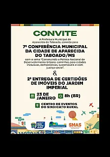 Aparecida do Taboado realiza 7ª conferência municipal da cidade