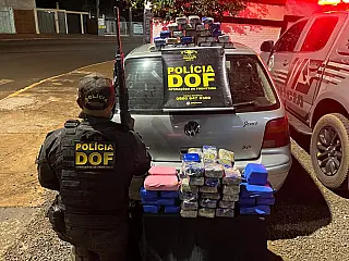 Veículo com quase 30 kg de maconha é apreendido pelo DOF em Maracaju