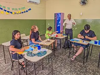 Escola de Selvíria terá muros revitalizados com pinturas de animais da fauna regional