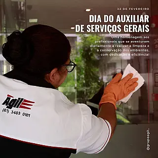 22 de fevereiro Dia Do Auxiliar de Serviços Gerais